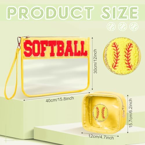 Hillban 2 Pcs Softball Gift Girl Snack Bag Softball Accessories - Image 2