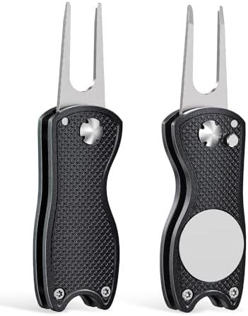 GreenHaven 2-6 Pack Golf Divot Repair Tool Magnetic Ball Marker Foldable by GreenHaven
