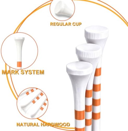 Wooden Golf Tees, 2-3/4" 3-1/4" Long Tees Golf 100 Count - Image 4