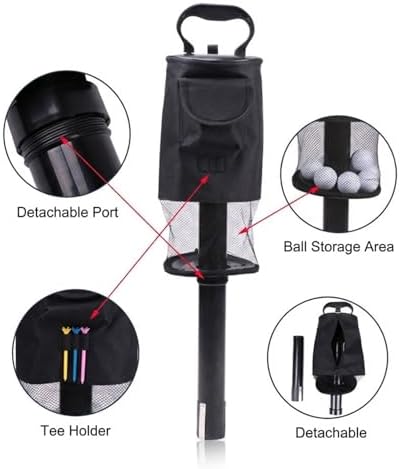 Golf Ball Pick Up Tool Kit: Portable High-Capacity Shag Bag - Image 3