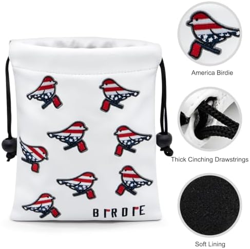 Golf Valuables Pouch Bag with Drawstrings Closure - Image 5
