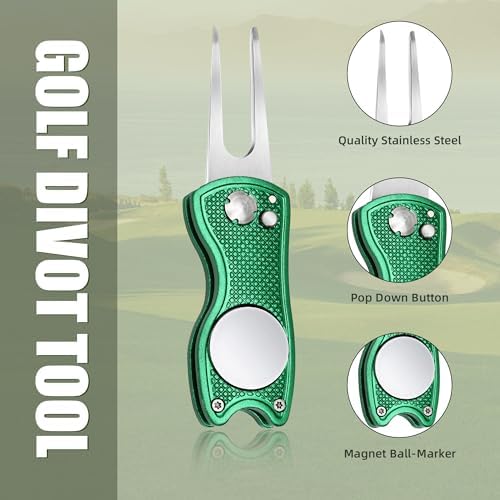 Mile High Life Golf Divot Repair Tool, All Metal Foldable Divot Tool - Image 2