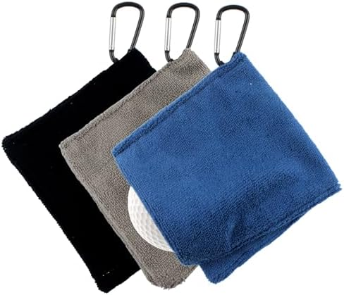 3PCS Golf Ball Towel Small Pocket Towel by CENELO