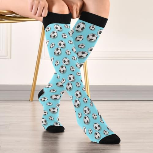 White Baseballs Stitching Compression Sock - Image 3