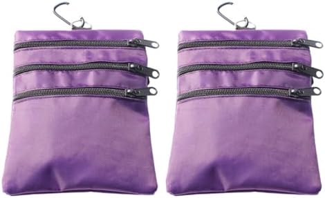 Golf valuables pouch, zipper golf ball bag by hapheal