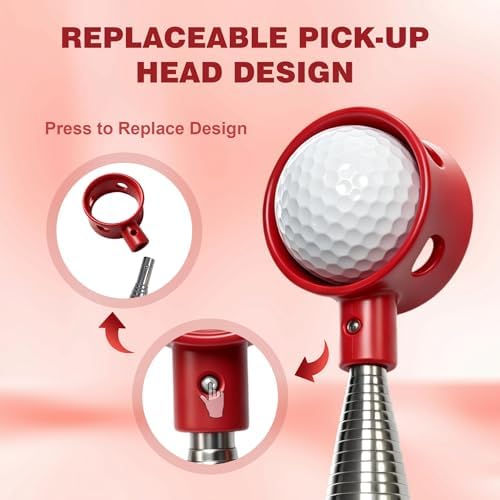 Replaceable Pickup Head for Telescopic Golf Ball Retriever - Image 2