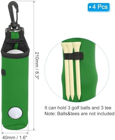 PATIKIL Golf Ball Carry Bag Golf Tee Holder Pouch Portable Neoprene Golf Ball - Image 2