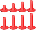 8 Pcs Rubber Golf Tees for Mats, Driving Range & Simulator Use by Solvora
