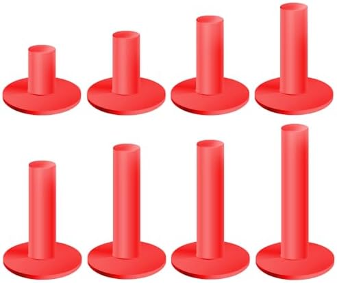 8 Pcs Rubber Golf Tees for Mats, Driving Range & Simulator Use by Solvora