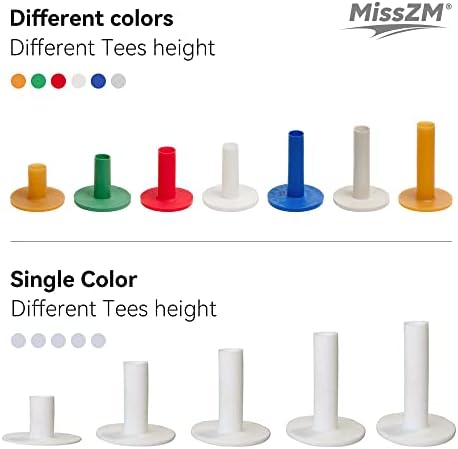 Golf Rubber Tees Practice Training, Driving Putting Chipping Range Mixed Size - Image 4