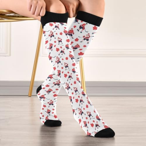 White Baseballs Stitching Compression Sock - Image 3