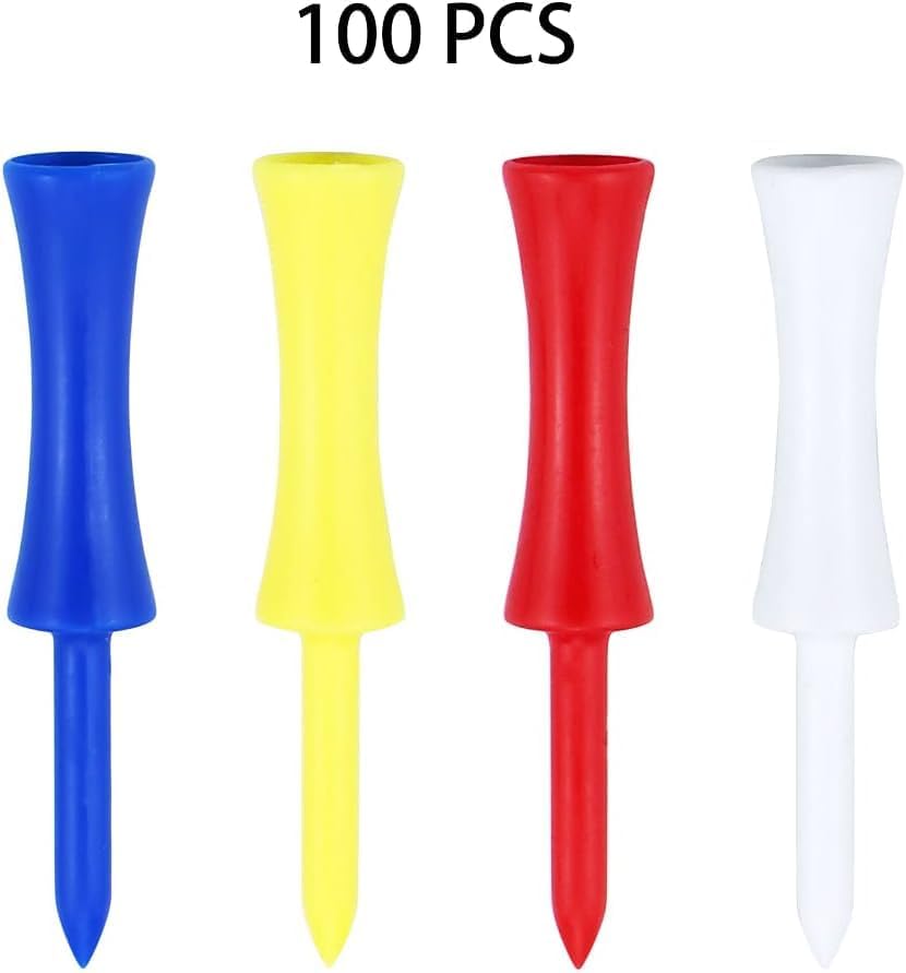 Golf Tees Plastic 100 Count 3-1/4, 2 3/4 inch Tall Step Down Tees Golf - Image 5