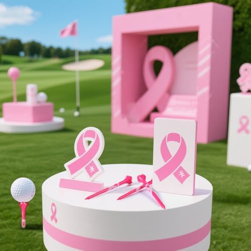 Simgoing 200 Pcs Breast Cancer Awareness Golf Tees 3.25 Inch Pink Golf Tees - Image 6