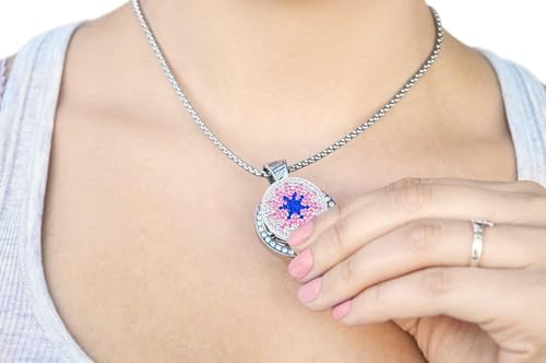 NAVIKA Golf Necklace with Removable Black Initial Ball Marker with Micro Pave - Image 4