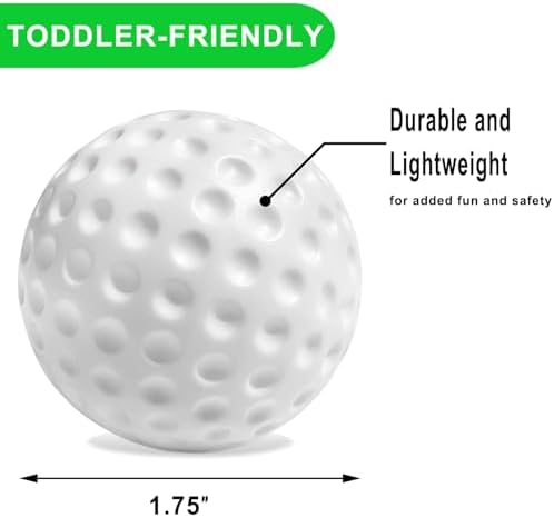 Plastic Golf Practice Balls for Toddlers, 1.75 inch Kids Golf Training Balls - Image 2