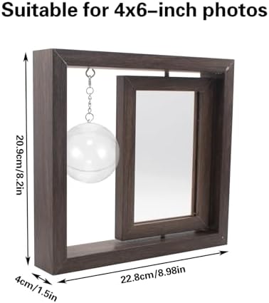 Golfball Display Frame Including Round Golfball Display Box and 4x6 Rotatable - Image 2