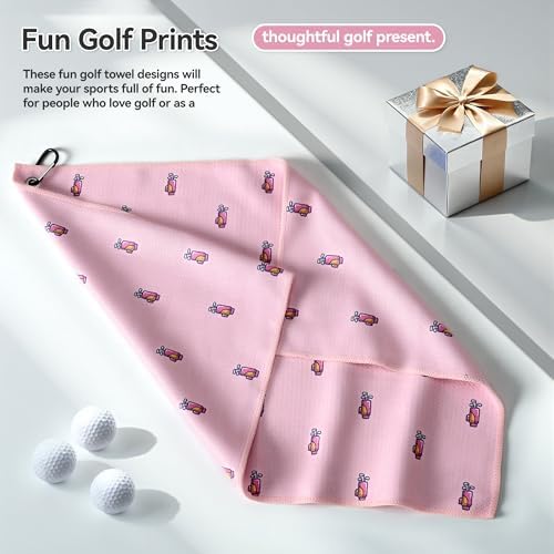 Mile High Life Fun Print Golf Towel 16x24in, Microfiber Waffle - Image 6
