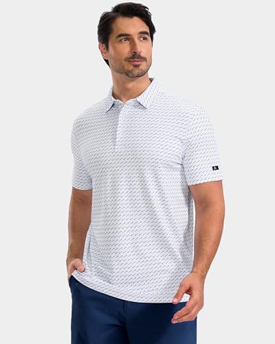 Obla Men's Golf Shirt Short Sleeve Dry Fit Collared Polo Shirts - Image 2