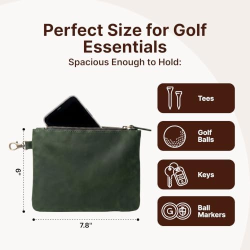 Genuine Leather Golf Ball Pouch - Image 2