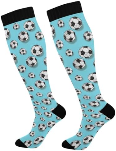 White Baseballs Stitching Compression Sock by Unknown