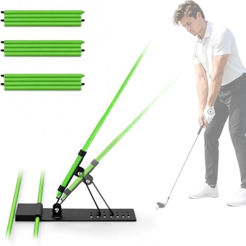 Golf Alignment Sticks Holder – Golf Swing Plane Trainer by HRUIYL