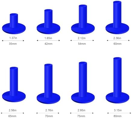 8 Pcs Rubber Golf Tees for Mats, Driving Range & Simulator Use - Image 2