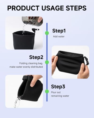 Golf Club & Ball Cleaner Bag Portable Scrubber Groove Cleaner - Image 3