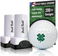 2 Pack Four Leaf Clover Golf Ball Stamp, Golf Ball Stamper, Self-Inking Golf by BallTatt