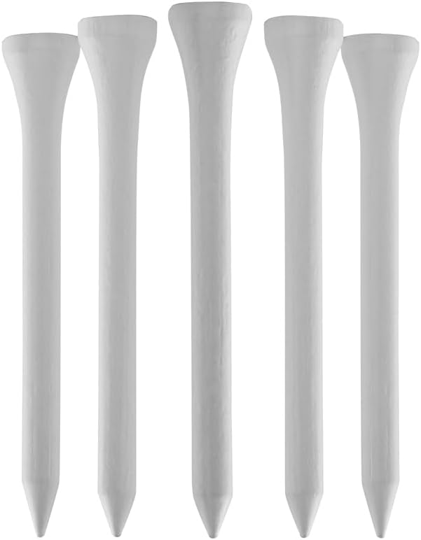 TH Golf Bamboo Golf Tees 70mm | Pack of 50 & 100 | Multiple Colour Options | by Unknown