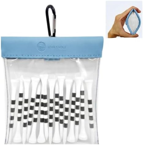 Golf Tees Pouch Bag with Clip by VIVAEAGLE
