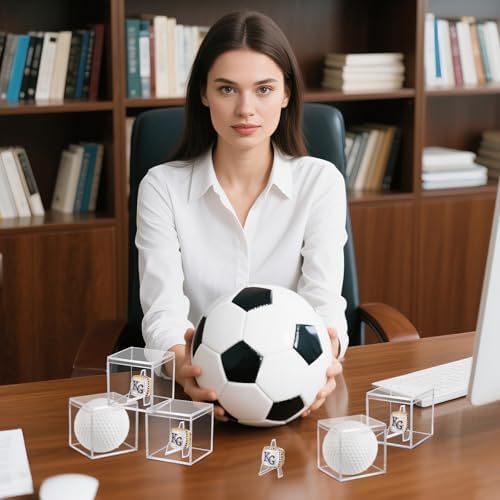 Championship Ring Display Case 20pcs Clear Acrylic Plastic Baseball Display - Image 6