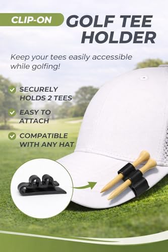 2 Pack Golf Tee Holder Clip for Hat - Image 2