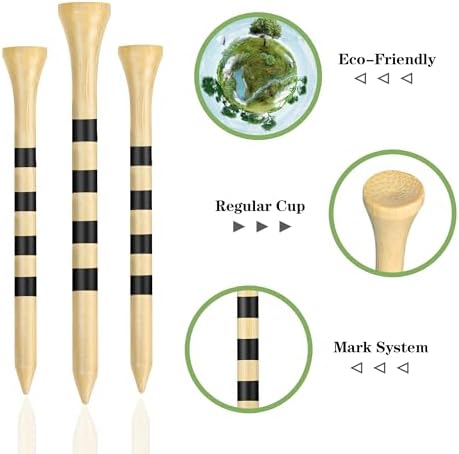 Seticek Natural Wooden Golf Tees 100 Pack - Image 5