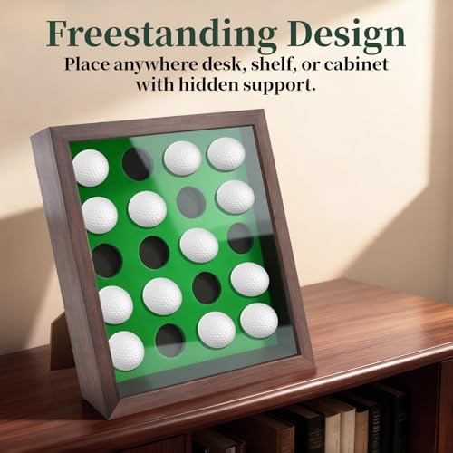 Golf Balls Display Case Frame for 20 Balls, 10.3" x 12.2" Golf Balls Shadow Box - Image 4