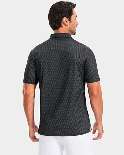 Obla Men's Golf Shirt Short Sleeve Dry Fit Collared Polo Shirts - Image 3