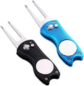 2 Pack Metal Foldable Golf Divot Tool by Fpxnb