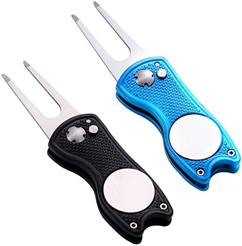 2 Pack Metal Foldable Golf Divot Tool by Fpxnb