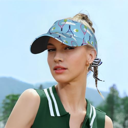 Sports Sun Visor Hats Adjustable Men Women Lightweight Packable Cooling Empty - Image 4