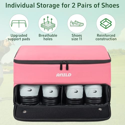 ANILD Golf Trunk Organizer, 2 Layer Golf Storage Case - Image 5