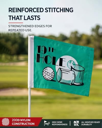 AGAS 19th Hole Golf Flag with Golf Tube Insert - Image 7