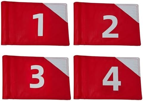 Crestgolf 4 PCS Mini Golf Flags by Crestgolf