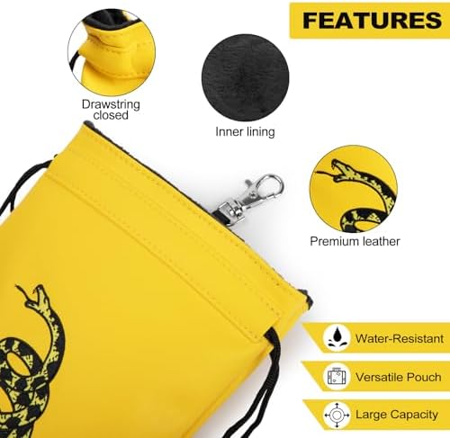 Valuables Pouch Funny Golf Ball Pouch Bag w/Drawstrings - Image 4