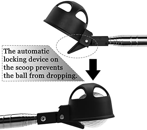 Portable Retractable Stainless Steel Golf Ball Retriever Telescopic Pick Up - Image 2