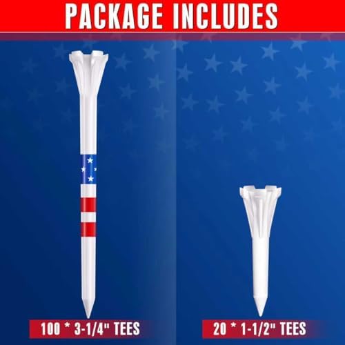 CHAMPKEY 5-Prong Plastic Golf Tees 120 Pack - Image 2