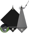 Magnetic Golf Towel with Upgraded Cleaning Pocket & Clip 20" x 20" by BoostYourOutdoorSportsGame