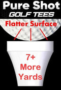 7 More Yards! Pure Shot Golf Tees 2-3/4" Long by Unknown