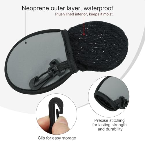 PATIKIL Golf Ball Washer Pouch, Portable Golf Balls Cleaner Pocket Bag - Image 3