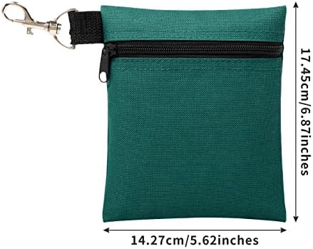 Golf Tee Pouch, 5.62 X 6.87 Inch Professional Zipper Golf Tee/Ball Pouch Bag - Image 2