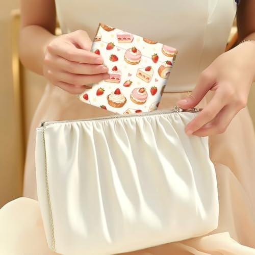 Peacoblue Donuts and Cakes Coin Purse, PU Leather Squeeze Pouch 4PCS - Image 5