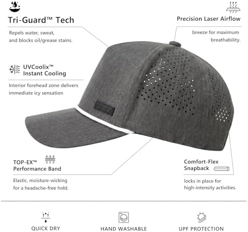 TOP-EX Performance Golf Baseball Hat - Image 6
